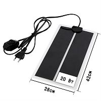 Термоковрик с регулятором для рептилий 20 Ватт Термоковрик с регулятором для рептилий 20 Ватт