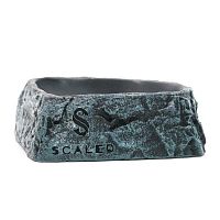 Поилка угловая из искусственного камня Scaled Stone Age Drinking Bowl 17 см