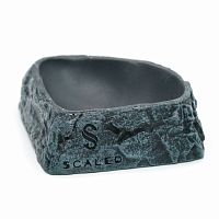 Поилка угловая из искусственного камня Scaled Stone Age Drinking Bowl 11 см