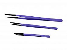 Пинцет прорезиненный "Scaled" 20см "purple"