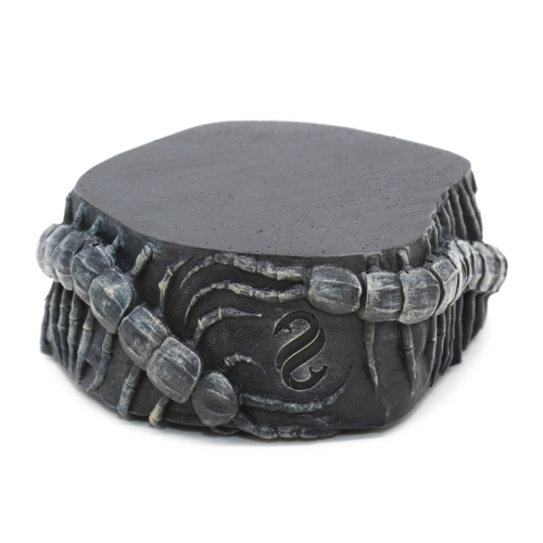 Поилка круглая из искусственного камня Scaled Scolopendra Drinking Bowl 14 см фото 5