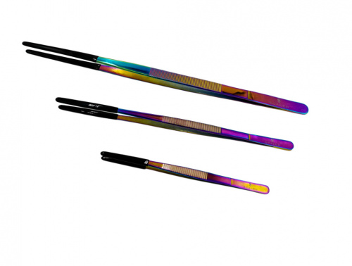 Пинцет прорезиненный "Scaled" 40см "multi"