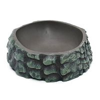 Поилка круглая из искусственного камня Scaled Crocodile Neck Drinking Bowl 14 см Поилка круглая из искусственного камня Scaled Crocodile Neck Drinking Bowl 14 см