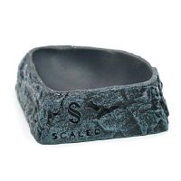 Поилка угловая из искусственного камня Scaled Stone Age Drinking Bowl 11 см