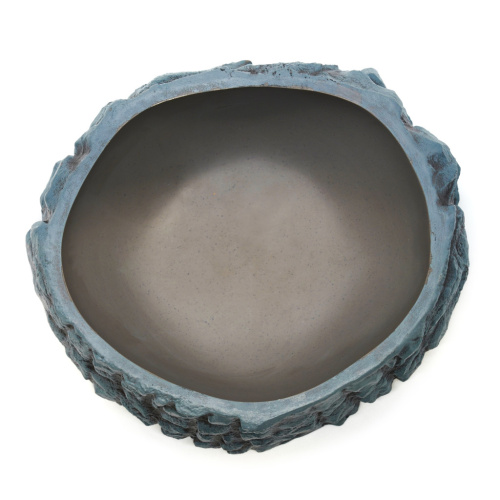 Поилка круглая из искусственного камня Scaled Crocodile Neck Drinking Bowl 14 см фото 2