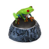 Поилка круглая из искусственного камня Scaled Stone Age Drinking Bowl 7 см