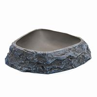 Поилка угловая из искусственного камня Scaled Stone Age Drinking Bowl 17 см