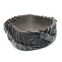 Поилка круглая из искусственного камня Scaled Scolopendra Drinking Bowl 9 см