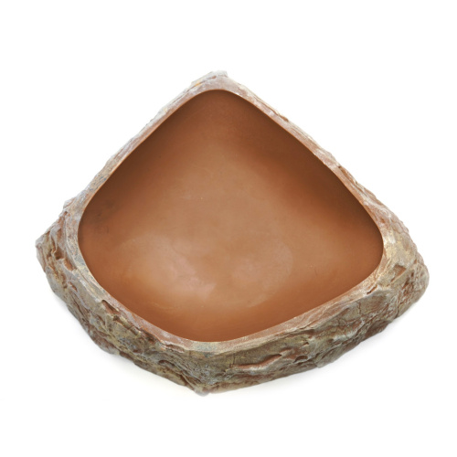 Поилка угловая из искусственного камня Scaled Stone Age Drinking Bowl 28 см (Пустынный) фото 5
