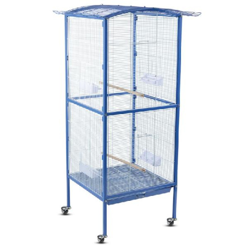 Клетка, эмаль, бело-синяя, 600*600*1580мм, Triol