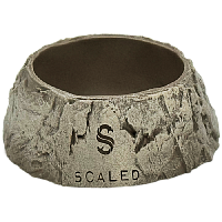 Поилка круглая из искусственного камня Scaled Stone Age Drinking Bowl 7 см (Пустынный)