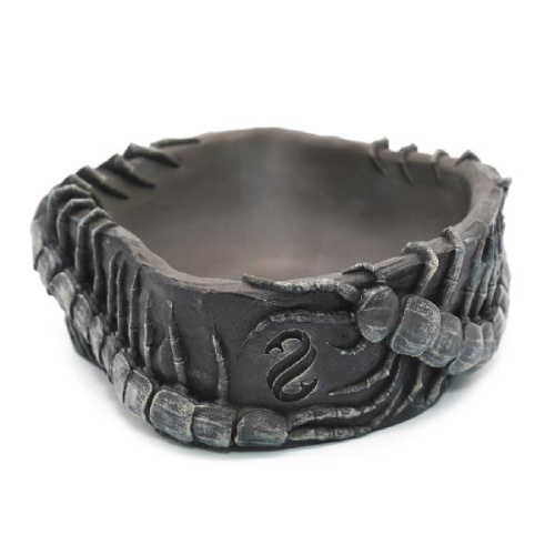 Поилка круглая из искусственного камня Scaled Scolopendra Drinking Bowl 14 см