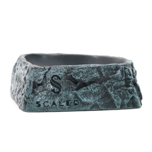 Поилка угловая из искусственного камня Scaled Stone Age Drinking Bowl 11 см фото 3