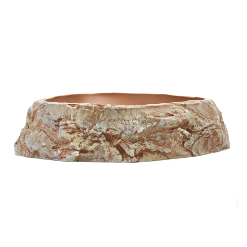 Поилка угловая из искусственного камня Scaled Stone Age Drinking Bowl 28 см (Пустынный) фото 7