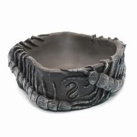 Поилка круглая из искусственного камня Scaled Scolopendra Drinking Bowl 14 см