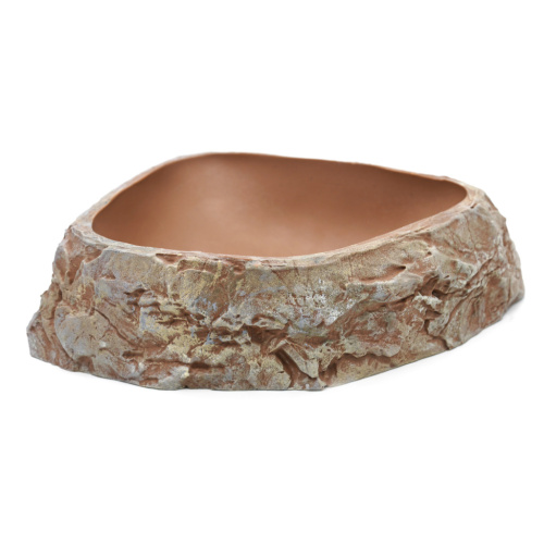 Поилка угловая из искусственного камня Scaled Stone Age Drinking Bowl 28 см (Пустынный) фото 2